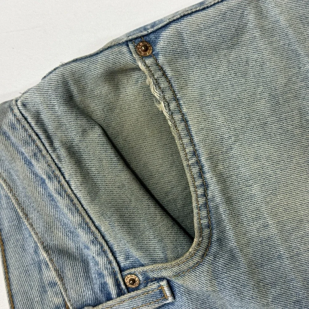 Vintage Levi's 550 Jeans Men's fit 34x32 Blue Y2K‎  Heavily Stained Out Whisker